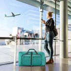 Vomgomfom Travel Duffle Bag for Men,65L 85L 115L Foldable Travel Duffel Bag with Shoes Compartment Overnight Bag for Men Women