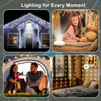 2-Pack Camping String Lights with Remote Control, 4 in 1 Outdoor Camping Lantern (32.8Ft) with Quick 30s Recovery, Waterproof, Type-C Fast Charging, Portable Camping Lights for Camping/Yard/Hiking