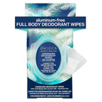 Pacifica Deodorant Wipes - Coconut Scented Body Wipes, Aluminum-Free After Workout Underarm Deodorant, Helps Fight Body Odor, Travel, Summer, Long Flight, and Gym Essentials for Men and Women - 30 pcs
