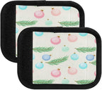 Christmas Ornaments 2 Pack Neoprene Suitcase Wraps, Luggage Handle Wraps with ID Tag, Non-Slip Suitcase Handle Covers for Travel, Bag Strap Pad