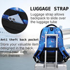Laptop Backpack,Business Travel Anti Theft Slim Durable Laptops Backpack with USB Charging Port,Water Resistant College Computer Bag for Women & Men Fits 15.6 Inch Laptop and Notebook-Dreamy Blue