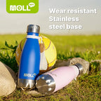 17 oz Stainless Steel Water Bottles-Insulated Water Bottle-Sports Water Bottle for School Double Walled Vacuum Cola Shape-Leak Proof Sport Water Bottle(Navy)