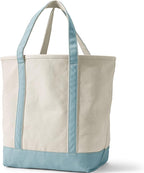 Lands' End Open Top Canvas Tote Bag