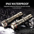 WdtPro Rechargeable Flashlights High Lumens, 2 Pack 10H Long Lasting Super Bright EDC Flashlight, LED Mini Tactical Flash Lights for Camping Emergency, Drop & Water Resistant Brown(Battery Included)