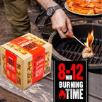 100 pcs Fire Starter for Indoor and Outdoor Use - Natural, Eco-Friendly Firelighter for Grills, Smokers, Fire Pits, Wood Stoves - Waterproof, All-Weather Charcoal Starter, Fire Starters for Campfires