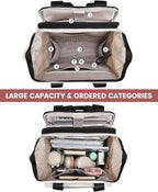 LOVEVOOK Laptop Backpack for Women, 15.6 Inch Work Laptop Bag with USB Port, Fashion Teacher Nurse Backpack Purse, Waterproof Travel Computer Backpack with Organizer Bag, 2PCS