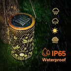 Dragonfly Solar Lanterns Outdoor Waterproof Hanging Solar Lights Dragonfly Gifts for Women Men Metal Decorative LED Lanterns for Yard, Patio, Lawn, Tabletop, Pathway, Landscape, Garden Decor