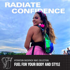 Sojourner Rave Hydration Pack - Hydration Backpack - Hydropack with 2L Bladder - Water Backpack for Festivals, Hiking, Running, Biking and More