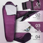 REDCAMP Ultra Lightweight Sleeping Bag for Backpacking, Hiking, Comfort for Adults Warm Weather, with Compression Sack