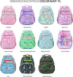 mibasies Toddler Backpack for Girls 2-4: Cute Kids Backpacks for Girls - Preschool Kindergarten Backpack - Flower Cat