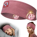 Perytong Sleep Headphones Wireless, Bluetooth Sports Headband Headphones with Ultra-Thin HD Stereo Speakers Perfect for Sleeping,Workout,Jogging,Yoga,Insomnia, Air Travel, Meditation (Brick-Red)