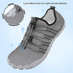 L-RUN Barefoot Water Shoes Women Mens Aqua Sock Athletic Hiking Water Sports Shoes for Swim Beach Pool Sand Diving Walking