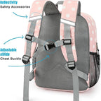 STEAMEDBUN Corduroy Kids Backpack for Girls Boys 3-8, Girls Backpack for Elementary Kindergarten - Polka Dot