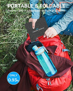 Ecosonique 15W Small Solar Charger Panels with USB C USB A Fast Charging Foldable Emergency Power Panels for Camping Backpacking Compatible with Cell Phone, iPhone, Samsung Galaxy, Google Pixel, LG