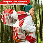 Tiny Pocket First Aid Guide EDC Emergency First Aid Kit for Anywhere Fully Waterproof
