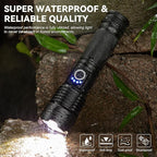 Rechargeable Flashlights High Lumens 3 Packs, 99,000 Lumens Super Bright LED Flashlight with 5 Modes & Waterproof, Powerful Handheld Flash Light for Home Camping