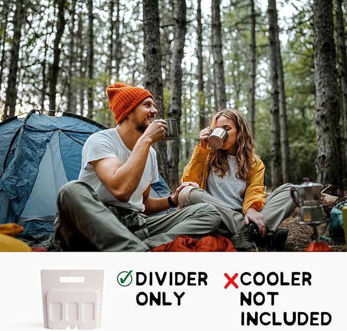 Ice Pack Divider for YETI Coolers - Four Sizes to Fit The YETI Tundra Haul, 35, 45, 65, Roadie 48, 60 - YETI Cooler Accessories - Freezable YETI Accessories