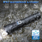 Rechargeable LED Flashlights High Lumens, 99,000 Lumens Super Bright Flashlight, Adjustable Handheld Flashlight with 5 Modes, Brightest Waterproof Flash Light for Home Camping(2 Packs)