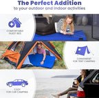 Hazli Matrix Comfort-Cell Memory Foam Camping Mattress Pad - Portable Foam Sleeping Pad for Camping - Roll up Sleeping Mat for Adults - Floor Mattress Guest Floor Bed for Sleepover, Car SUV Cot