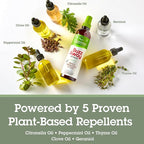 Quantum Health Buzz Away Extreme Tick & Mosquito Repellent DEET Free Peppermint & Citronella Oil Outdoor Bug Spray Powerful Plants Repel Bugs Off Your Skin, Kids Safe Insect Repellent- 8 Ounce