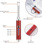 Propane Cylinder Top Stove with Adjustable Burner, Portable Camping/Backpacking Cooker 10000BTU,Camping Stove Propane,Single Burner Propane Stove,Camp Gas Stove with a USB Ligther (Fuel not included)