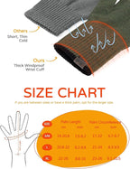 Merino Wool Gloves for Women Men, Touch Screen Warm Glove Liners Thermal Soft Knit Lining for Winter Running Hiking