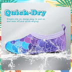 Deevike Kids Water Shoes Boys Grils Barefoot Quick Dry Aqua Socks Beach Shoes for Toddler Sports Swim Surf Outdoor Walking