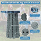 Upgraded Thickened Collapsible Stool, Portable Folding Stool Chair Lightweight But Sturdy Foldable Camping Stool, Retractable Telescopic Seat for Picnics Fishing Hiking BBQ (2, Grey)