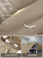 FREE SOLDIER Men's Outdoor Cargo Hiking Pants with Belt Lightweight Waterproof Quick Dry Tactical Pants Nylon Spandex