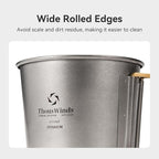 Titanium Mug, 250ml Camping Coffee Mug Water Cup with Foldable Handle Outdoor Cup for Backpacking Hiking Cooking