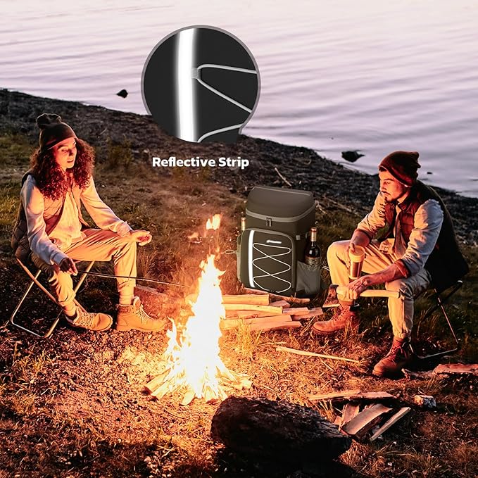 Maelstrom Cooler Backpack - 35/50 Can Insulated Soft Cooler Lunch Bag for Camping, Beach, Hiking & Shopping