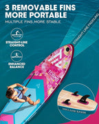 Inflatable Stand Up Paddle Board for Adults with Seam Welded Technology, 10'6''x33''x6'', Durable SUP with Dual-Blade Paddle and Complete Accessories, 390 lbs Capacity, Beginner-Friendly