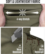 33,000ft Men's Softshell Jacket with Hood Waterproof Windbreaker Lightweight Rain Shell Jacket for Outdoor Hiking Travel