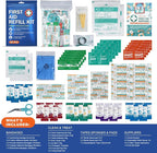SuccorWare 90 Pieces First Aid Refill Kit - Wound Care Kit Includes Bandages for Home, Travel, Hiking - Portable Replacement Kit for First Aid Medical Supplies（2 Set）