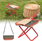 Mini Easy Carry Outdoor Chair Mountaineering and Hiking, New Lightweight Portable Stool with Carrying Bag, Pocket Chair for Gardening and Beach Hiking Fishing,Foot Stool to 330lb