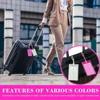 10 Pack Luggage Tags for Suitcases, Airplane Travel Essentials for Flying, International Travel Must Haves, and Luggage Accessories by Sodsay