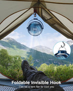 FRIZCOL 12000mAh Portable Stroller Fan, Use As Power Bank, 65H Battery Operated Fan Flexible Tripod Clip On Fans, Detachable Personal Handheld Baby Fans for Stroller, Car seat, Desk, Treadmill (Blue)