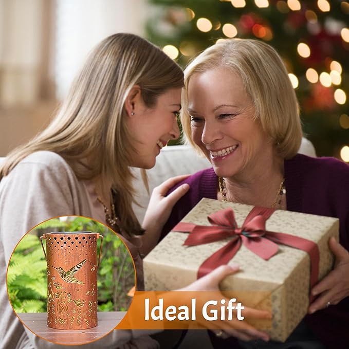 Hummingbird Solar Lanterns Outdoor Waterproof, Birthday Gifts for Women Mom Grandma, Hanging Solar Lights for Yard, Patio, Porch, Garden Decor, Christmas Gifts for Her/Him