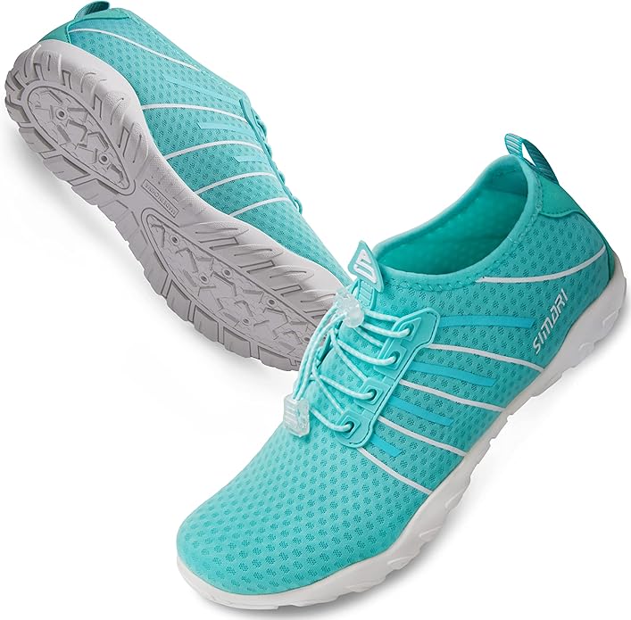 SIMARI Water Shoes for Women Men - Barefoot Quick-Dry Aqua Socks | Lightweight Swim Shoes for Surfing, Swimming, Beach Sports, Kayaking, Diving | Non-Slip Design