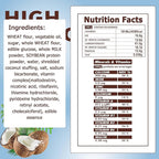 Emergency Food Bars - Coconut Flavor Hardtack, Mre Meals Military, 20 Years Shelf Life, Emergency Meals Ration Bars, Emergency Supplies for Disaster Preparedness, 12 Count