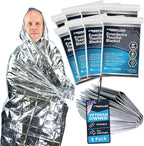 FRONTLINE Emergency Thermal Blankets Large 54" x 84" Mylar Blankets Survival Gear Camping Gear Emergency Space Blanket First Aid for Survival (8)