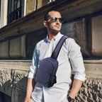 Crossbody Sling Bag Casual Shoulder Hiking Backpack with Convertible Shoulder Strap for Travel Hiking Shopping Leisure Sport