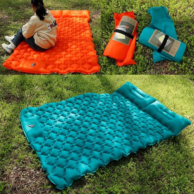 icepac Sleeping Pad Ultralight Inflatable Sleeping Pad for Camping，Built-in Pump, Ultimate for Camping, Hiking,Lightweight Inflatable Sleeping pad