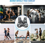 ZELUS Weighted Vest, 6lb/8lb/12lb/16lb/20lb/25lb/30lb Weight Vest with Reflective Stripe for Workout, Strength Training, Running, Fitness, Muscle Building, Weight Loss, Weightlifting