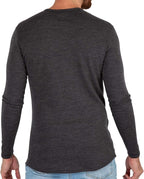 MERIWOOL Mens Base Layer - 100% Merino Wool Midweight Long Sleeve Thermal Shirt