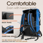 Earth Pak Waterproof Backpack - Heavy Duty Hiking Backpack - Roll-Top Closure Bag - Cushioned Dry Bag Waterproof Phone Case
