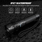 LED Flashlights High Lumens Rechargeable, 90000 Lumens Super Bright Flash Light Brightest Flashlight, 3 Modes IPX7 Waterproof, High Powered Tactical Flashlights for Camping Emergencies (2 Pack)