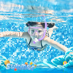 Snorkeling Gear for Kids, Kids Snorkel Set for Ages 6-14, Dry Top Snorkel, Mask Set Kid Swimming Goggles Diving Mask Combo Set Anti-Fog Panoramic View Scuba Packages