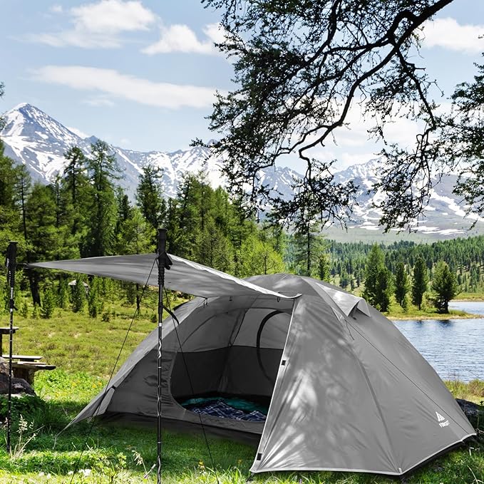 Forceatt Camping Tent 2/3/4 Person, Professional Waterproof & Windproof Lightweight Backpacking Tent Suitable for Outdoor,Hiking,Camping, Mountaineering and Travel