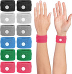 Motion Sickness Wristband, Anti-Nausea Acupressure Wrist Band for Nausea Relief, Dizziness and Vomiting from Car Sea Boat Flying Travel Sickness for Adults and Kids (Multicolor, Small, 6 Pairs)